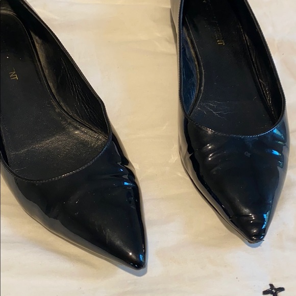 Saint Laurent patent pointed toe flats - Picture 9 of 11